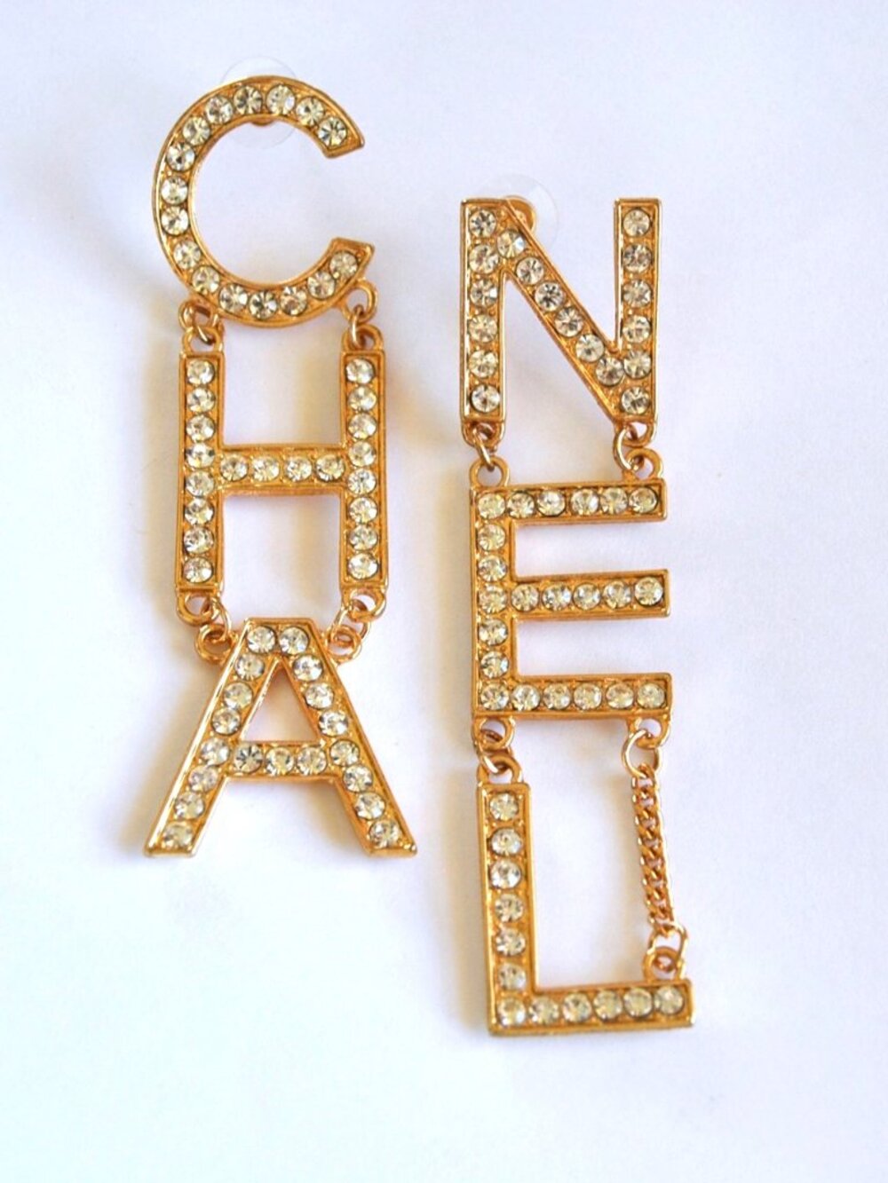 Handmade Fashion House Drop Earrings with Letters